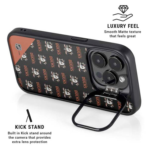 NHL Anaheim Ducks Pattern iPhone 15 Pro Kickstand Case
